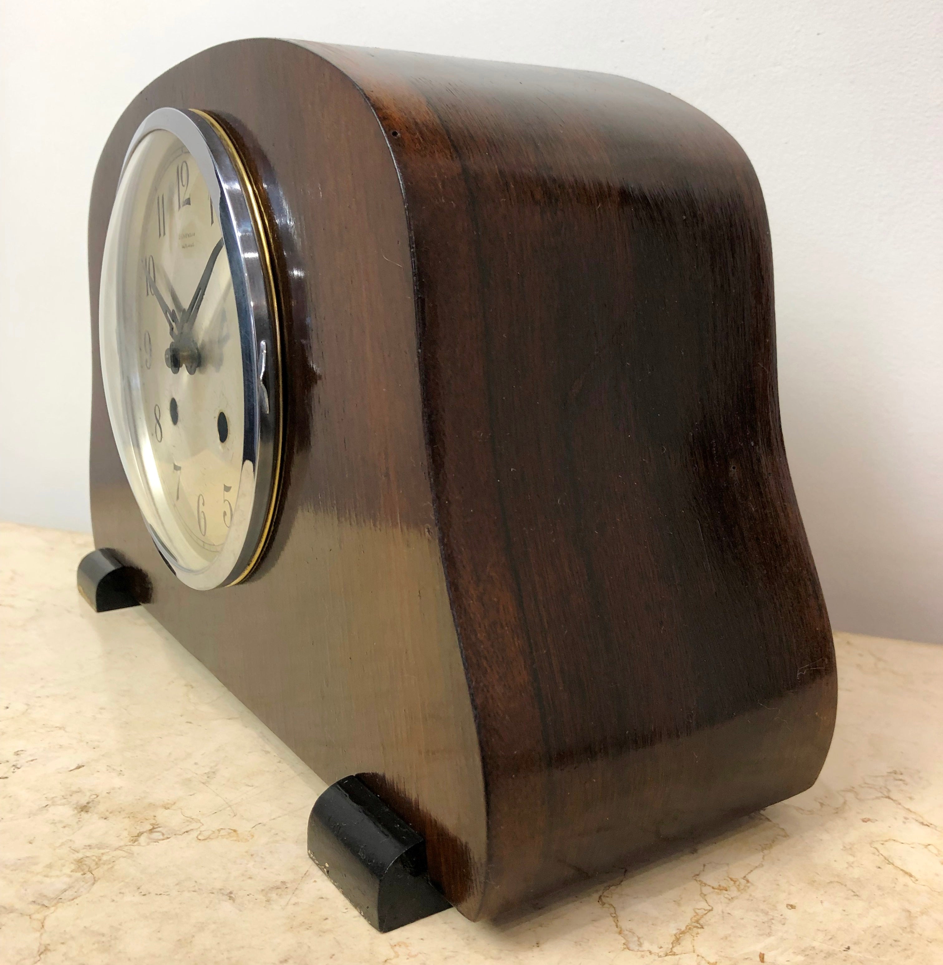 Vintage Adelaide Hammer on Coil Chime Mantel Clock | eXibit collection