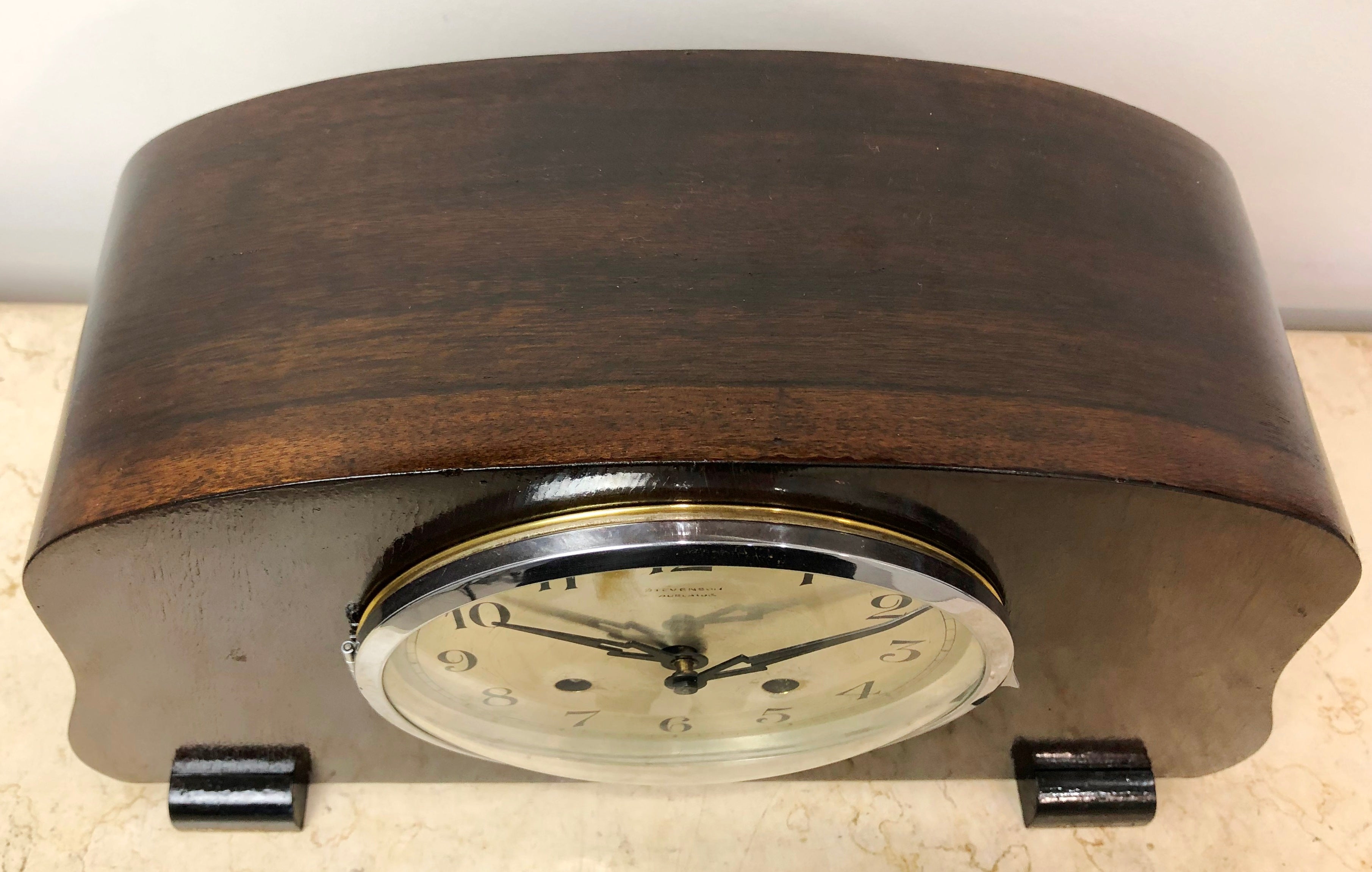 Vintage Adelaide Hammer on Coil Chime Mantel Clock | eXibit collection