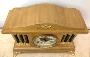 Antique Sessions Hammer on Coil Chime Mantel Clock | eXibit collection