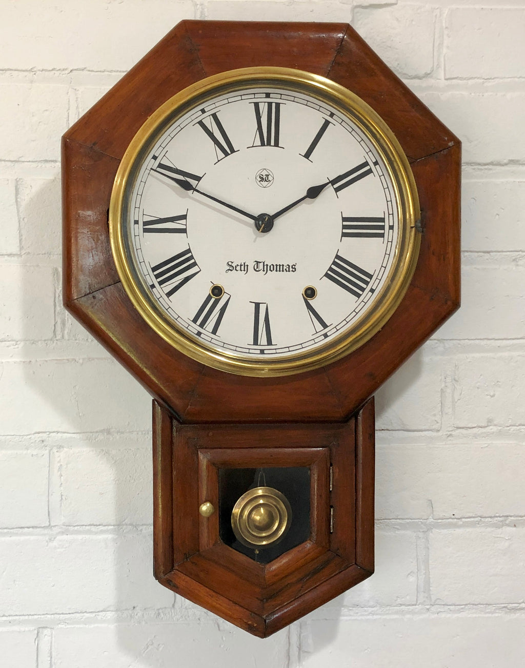 Original Antique Seth Thomas Chime Wall Clock | eXibit collection