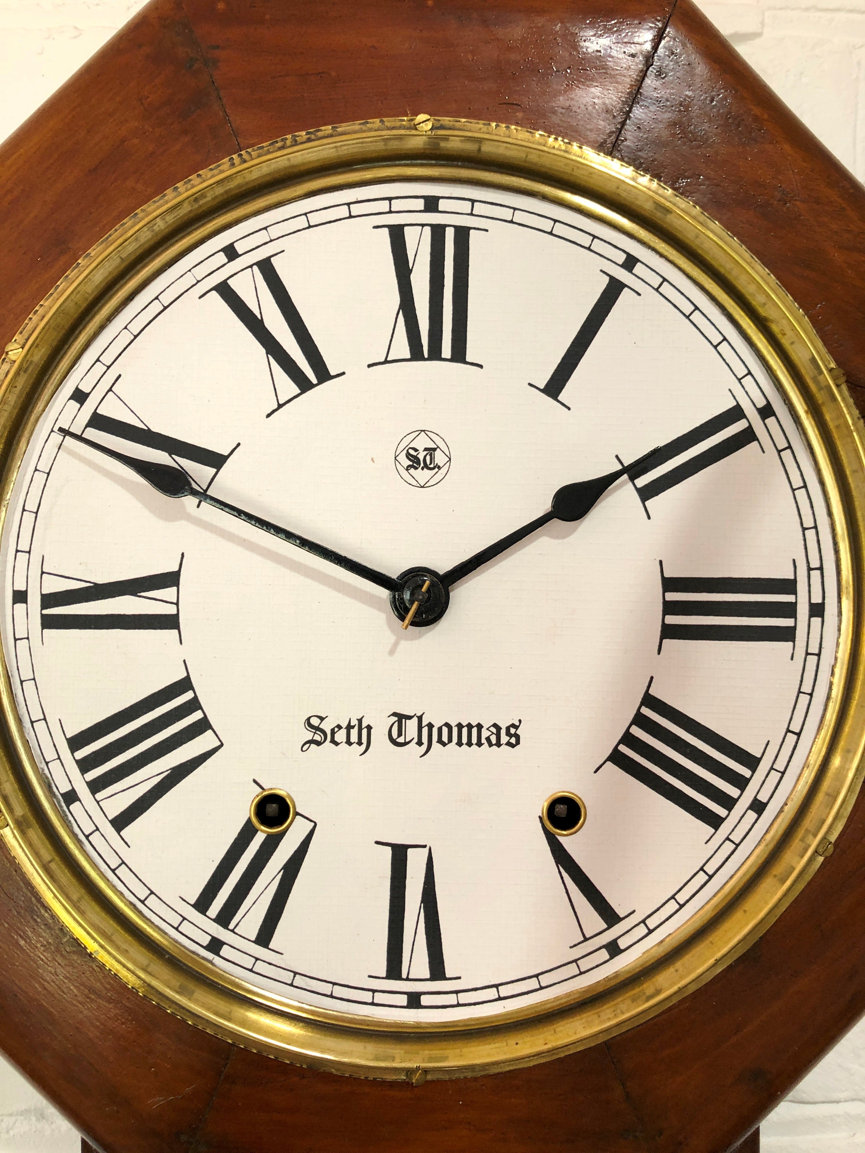 Original Antique Seth Thomas Chime Wall Clock | eXibit collection