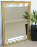 Original Vintage Ornate Gold Rectangle Mirror | eXibit collection