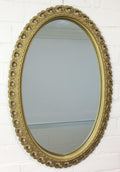 Original Vintage Ornate Gold Oval Mirror | eXibit collection