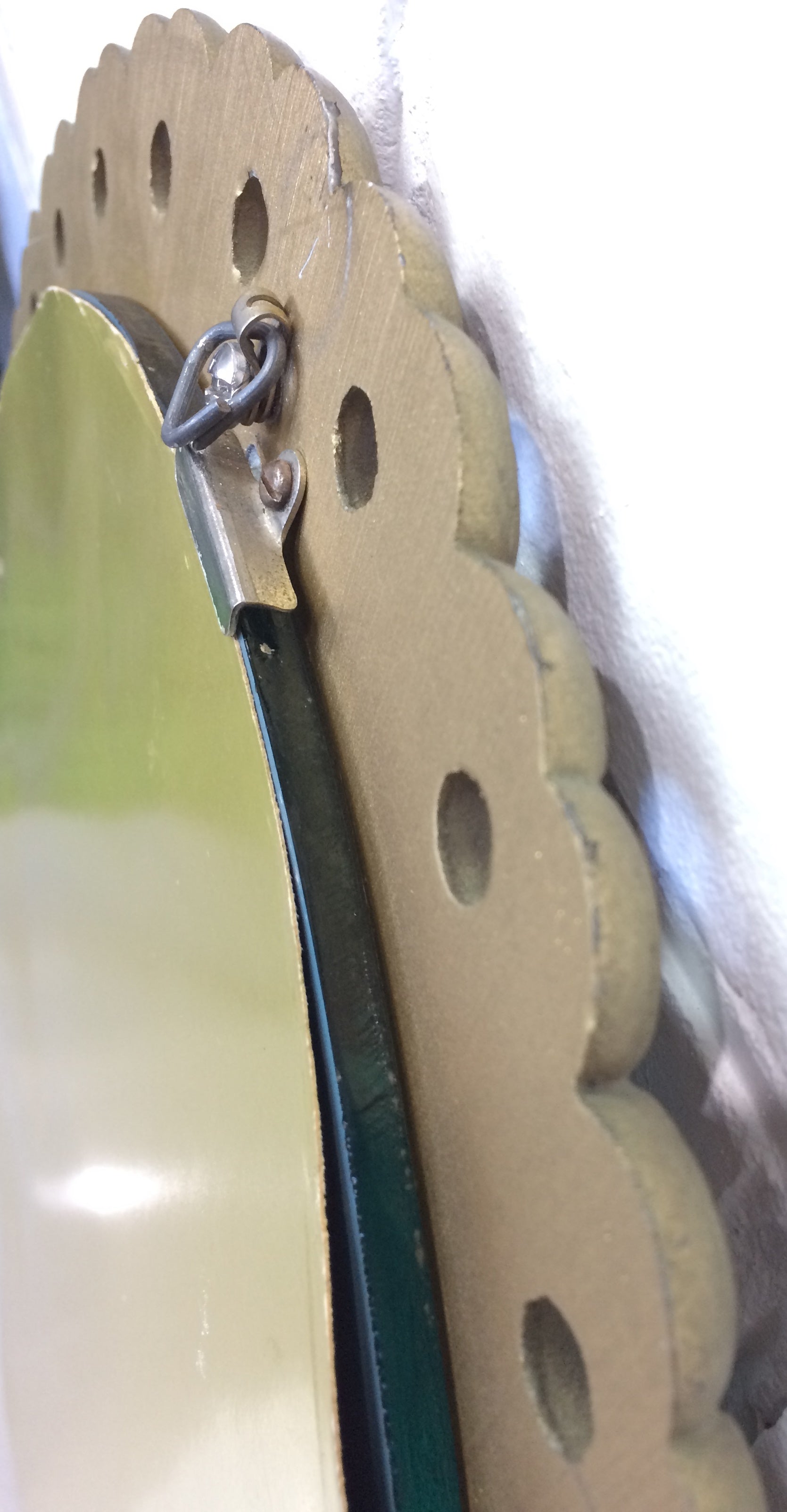 Original Vintage Ornate Gold Oval Mirror | eXibit collection