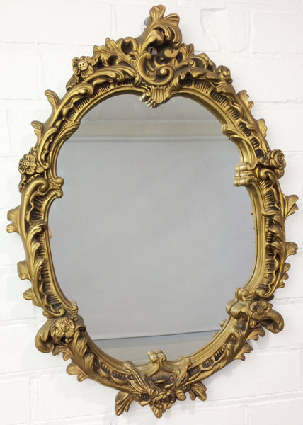 Vintage Ornate Gold Wall Mirror | eXibit collection