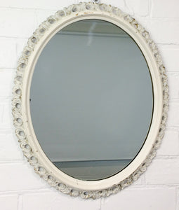 Vintage Rustic Style Oval Mirror | eXibit collection