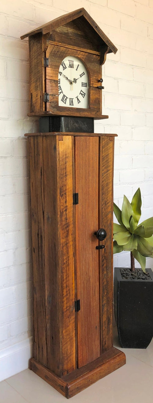 Vintage Country Style Grandfather Battery Clock | Adelaide Clocks