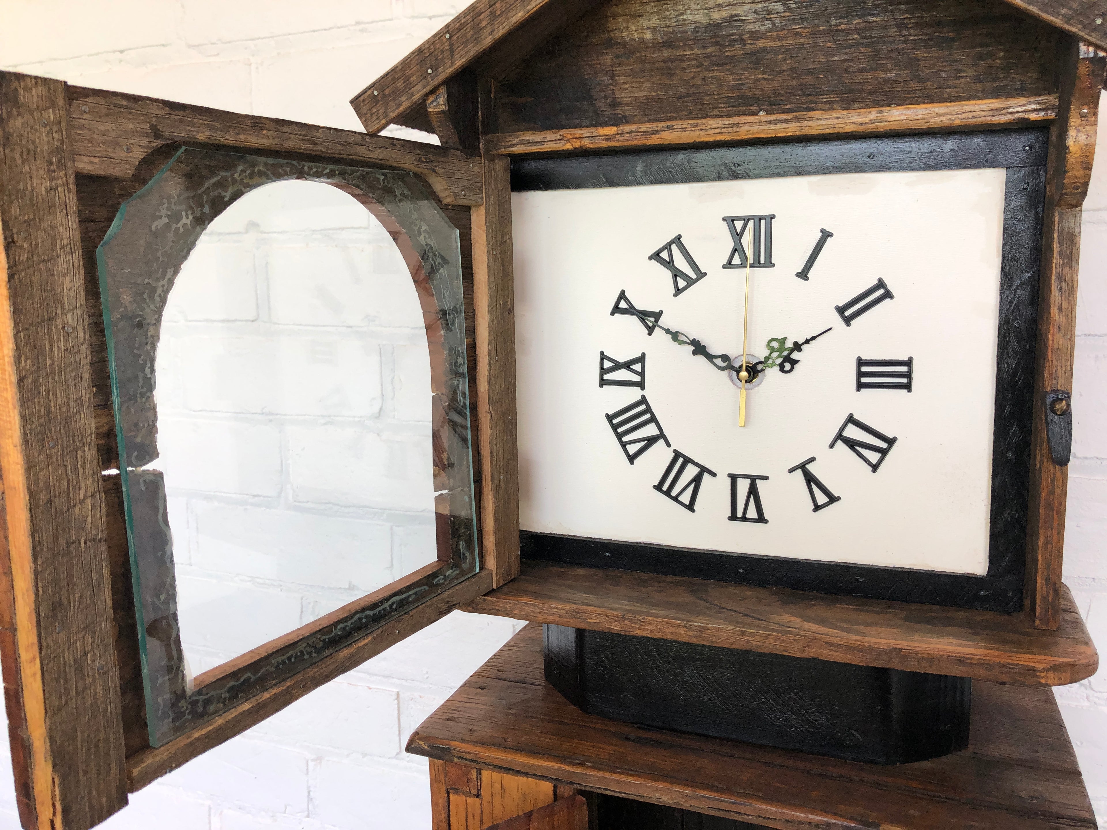 Vintage Country Style Grandfather Battery Clock | Adelaide Clocks