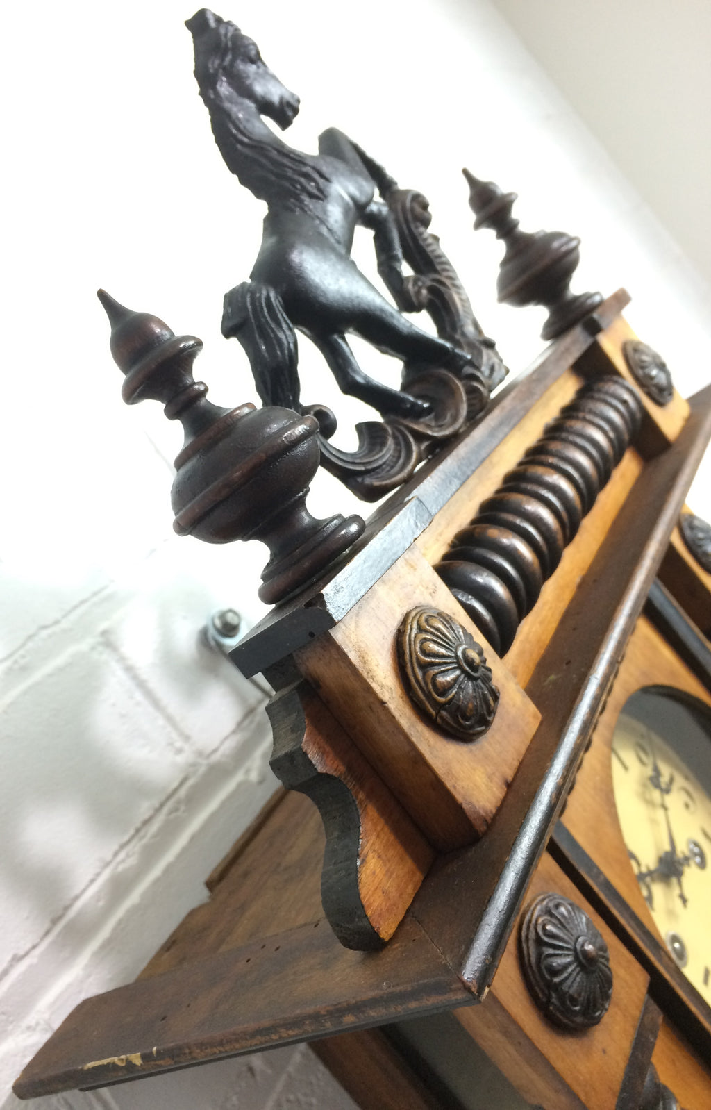 Antique Vienna Stallion Wall Clock | eXibit collection