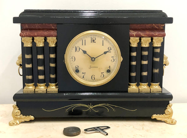 Original Antique Sessions USA Mantel Clock | eXibit collection