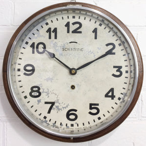 Antique Scientific Station Wall Clock | eXibit collection