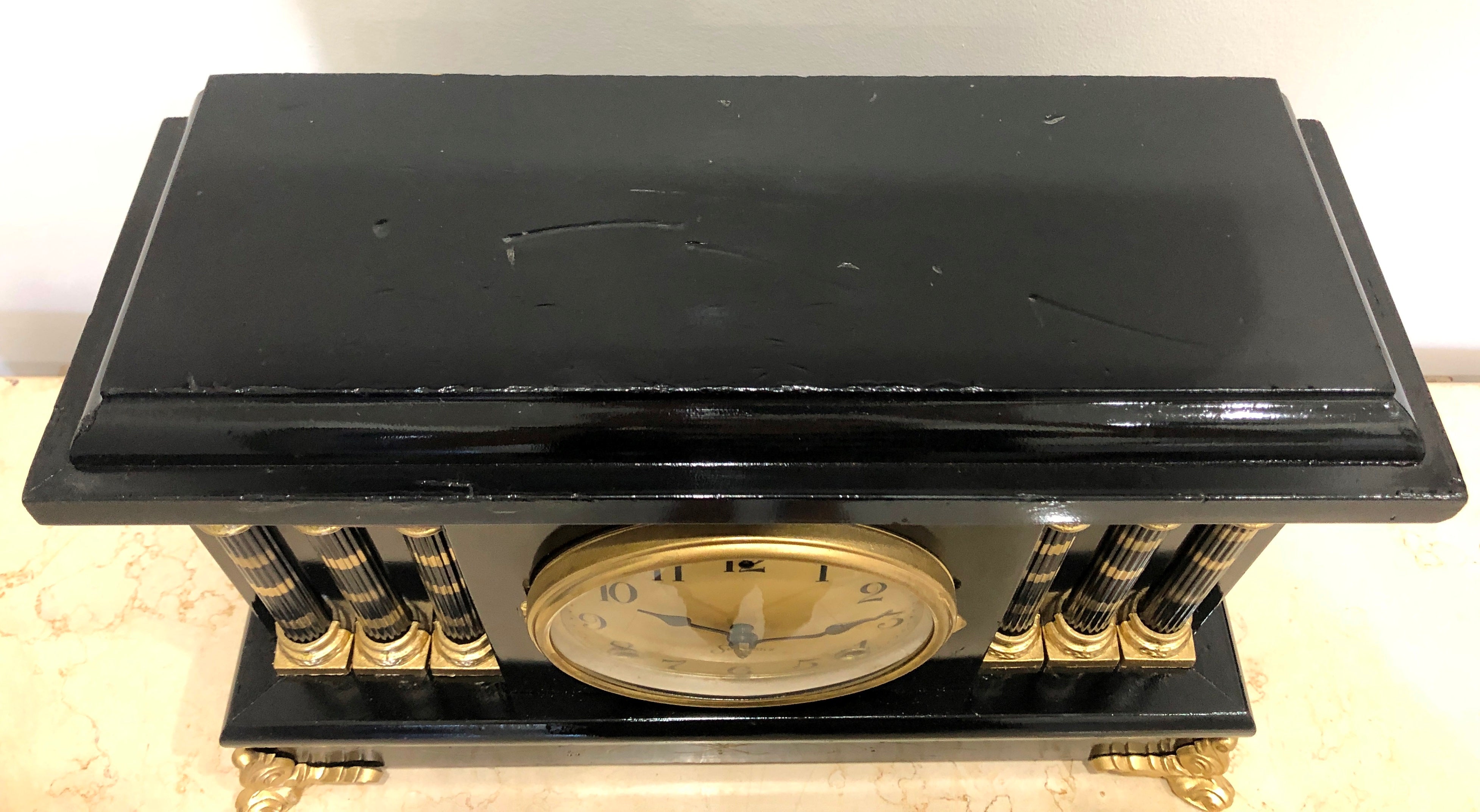 Original Antique Sessions USA Mantel Clock | eXibit collection