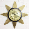 Vintage Metamec Starburst Battery Wall Clock | Adelaide Clocks