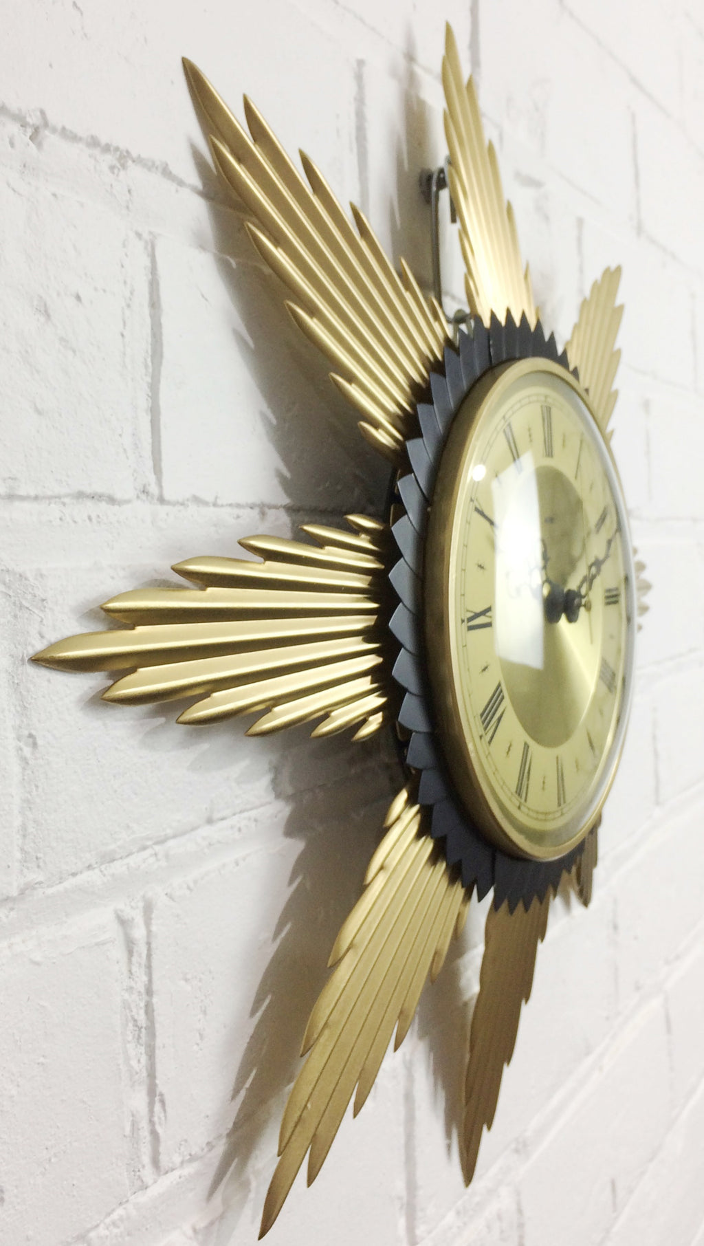 Vintage Metamec Starburst Battery Wall Clock | Adelaide Clocks