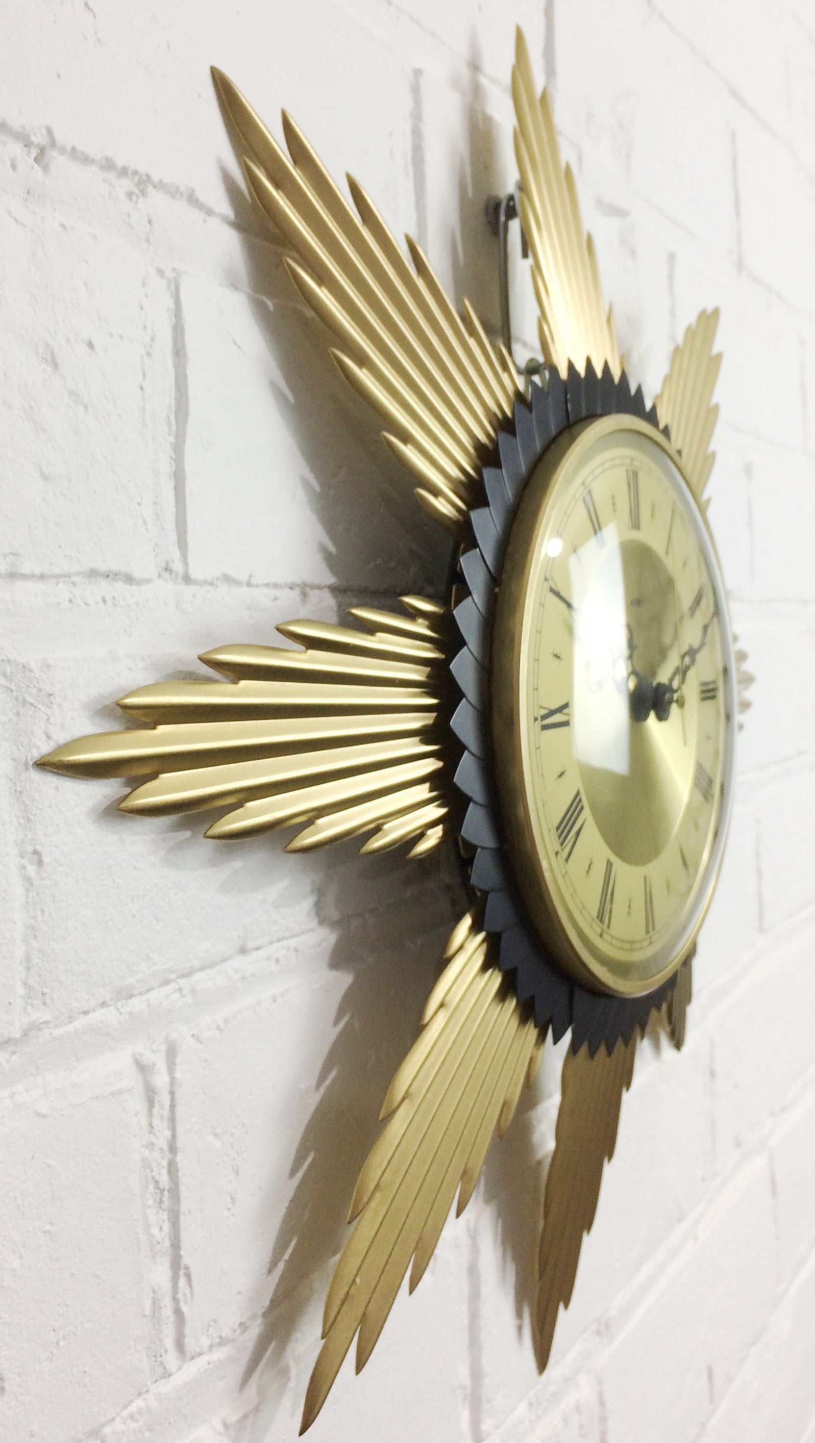 Vintage Metamec Starburst Battery Wall Clock | Adelaide Clocks