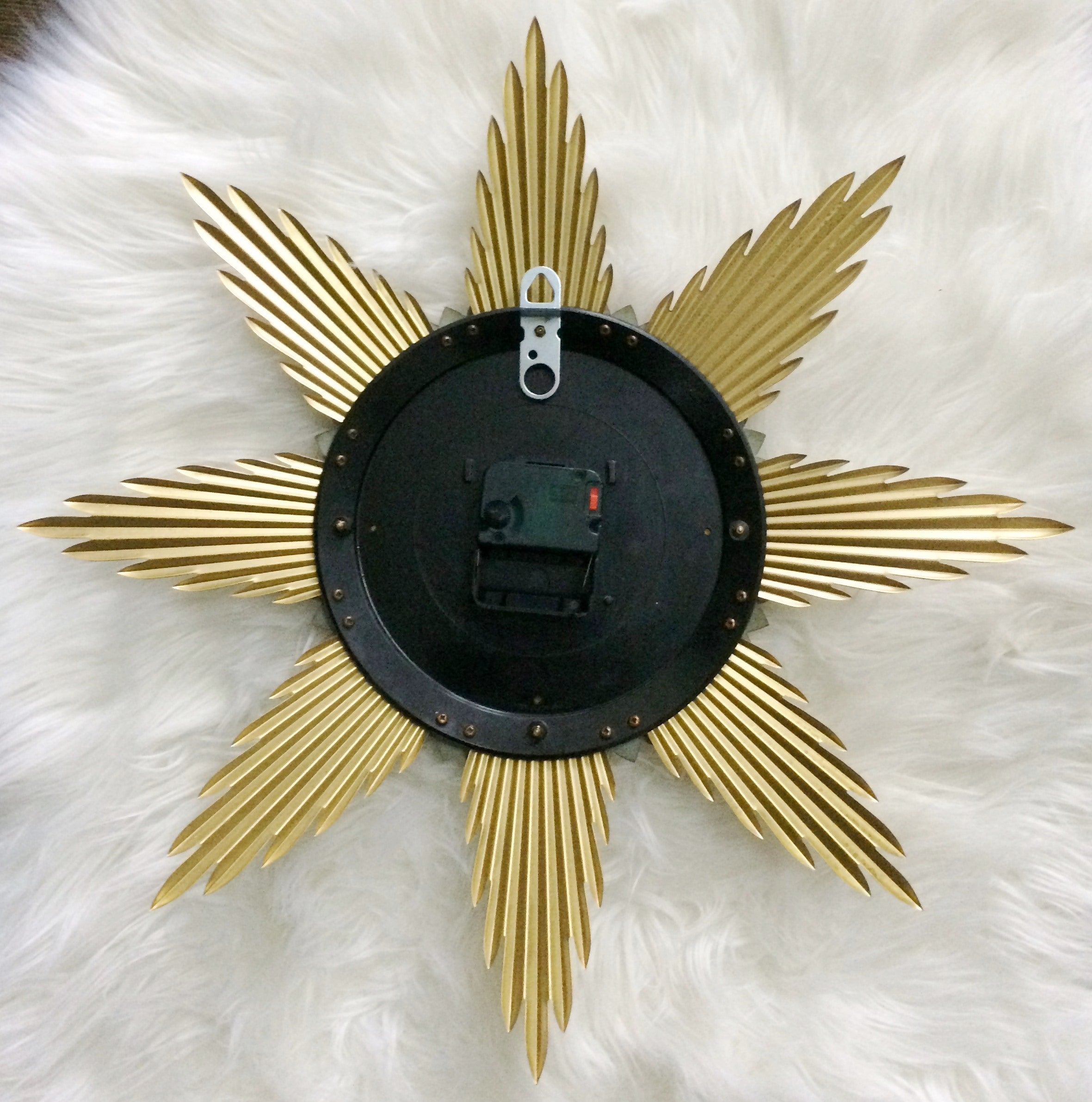 Vintage Metamec Starburst Battery Wall Clock | Adelaide Clocks