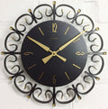 Vintage HETTICH Starburst German Battery Wall Clock | eXibit collection
