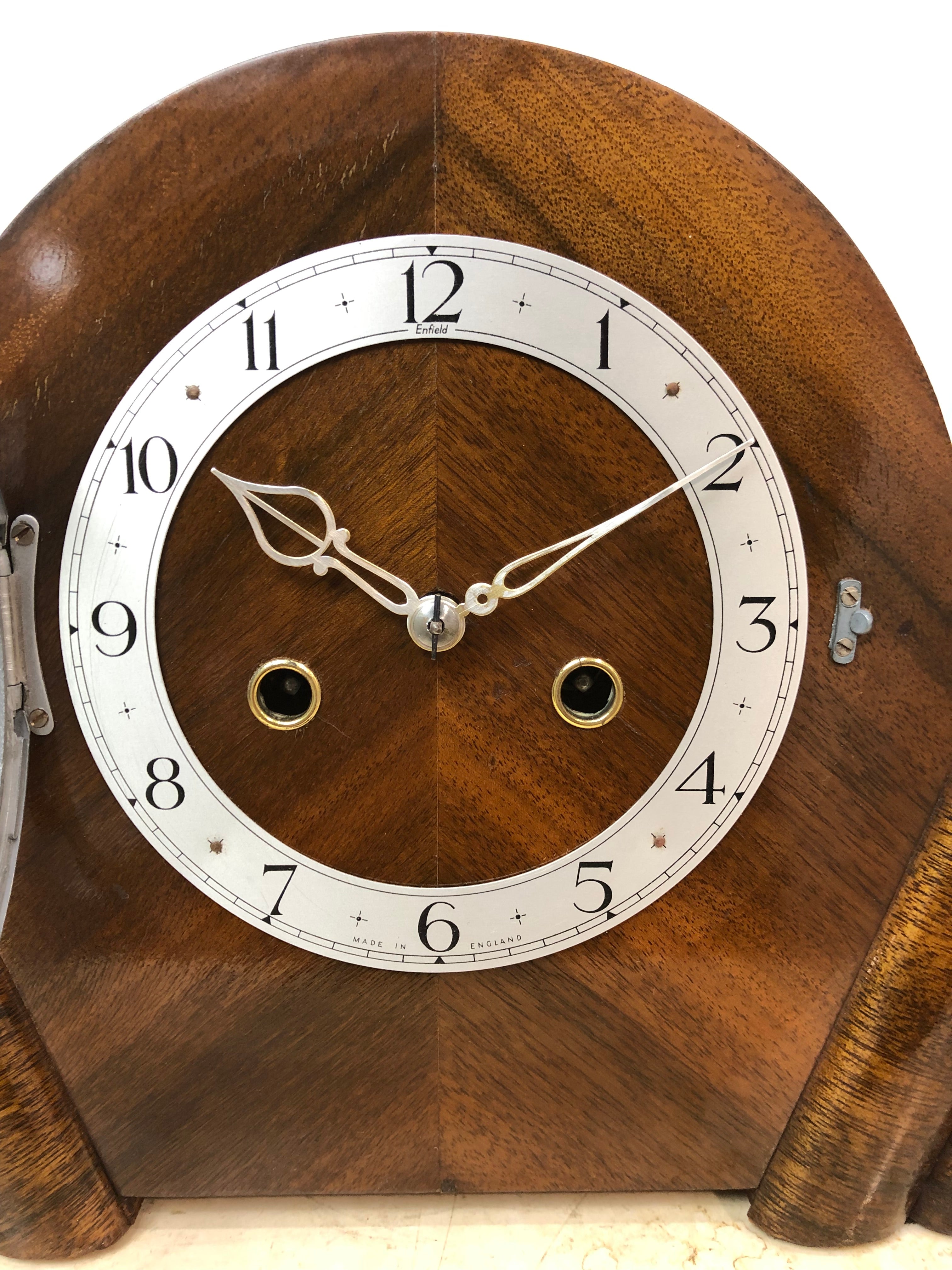 Vintage Enfield Hammer on Coil Chime Mantel Clock | Adelaide Clocks