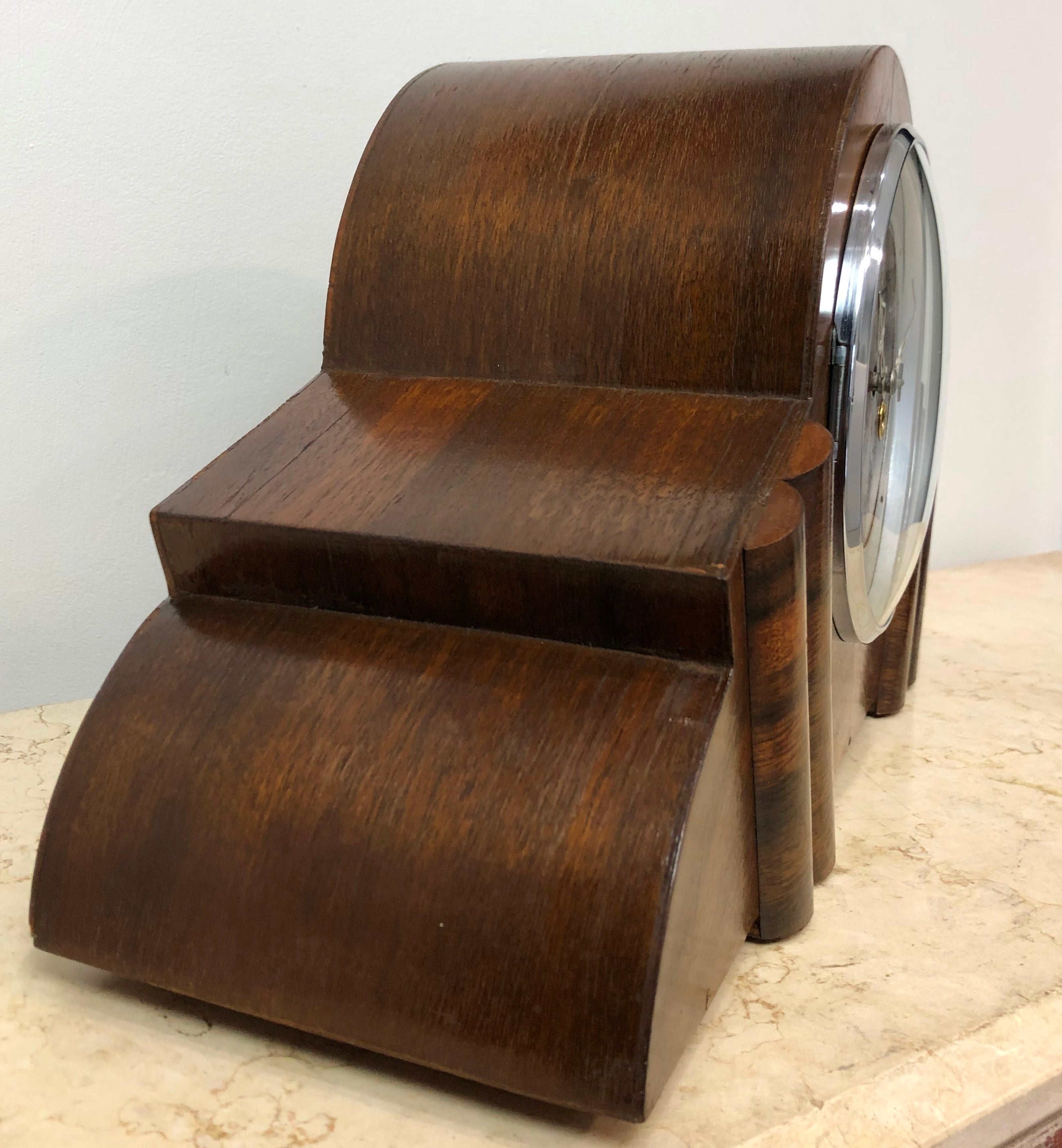 Vintage Enfield Hammer on Coil Chime Mantel Clock | eXibit collection