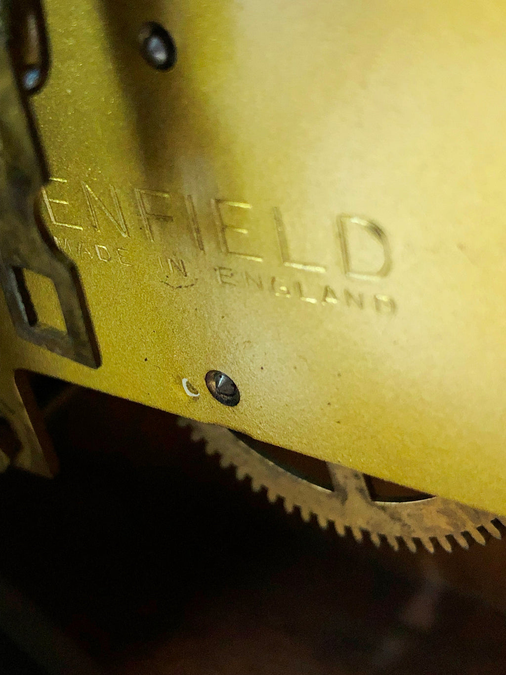 Vintage Enfield Hammer on Coil Chime Mantel Clock | eXibit collection