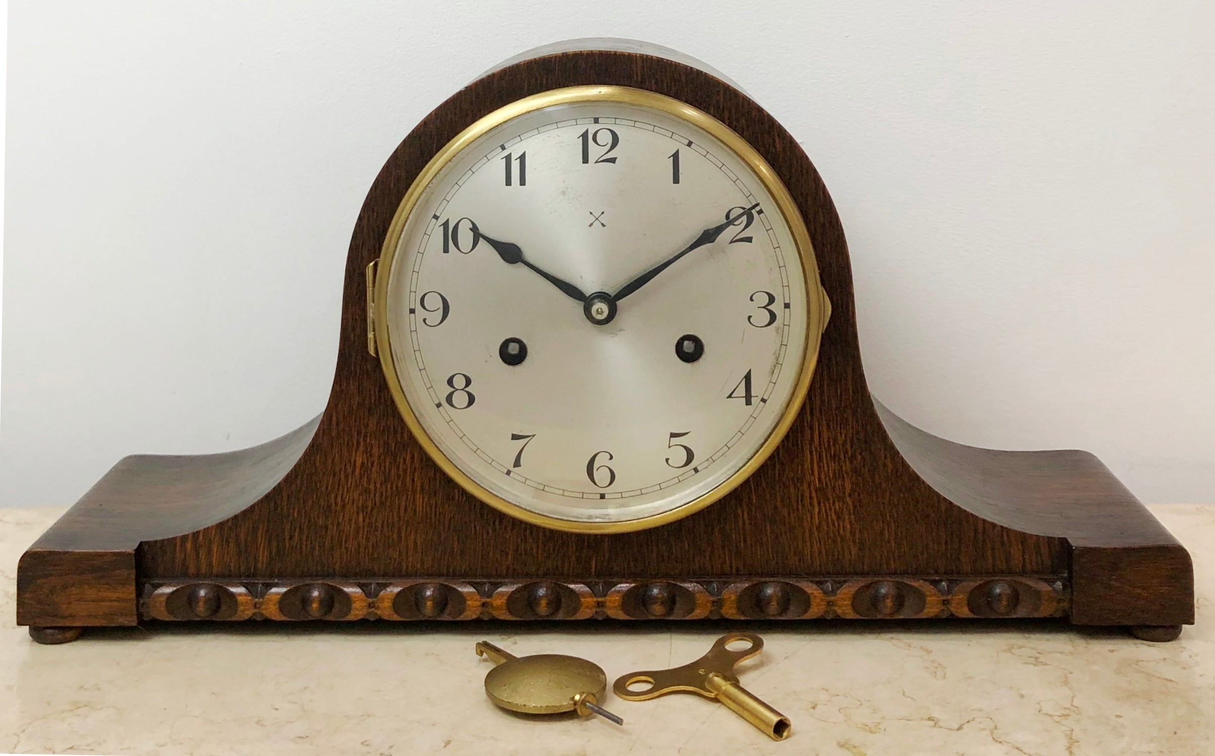 Vintage HAC Hammer on Coil Chime Mantel Clock | eXibit collection