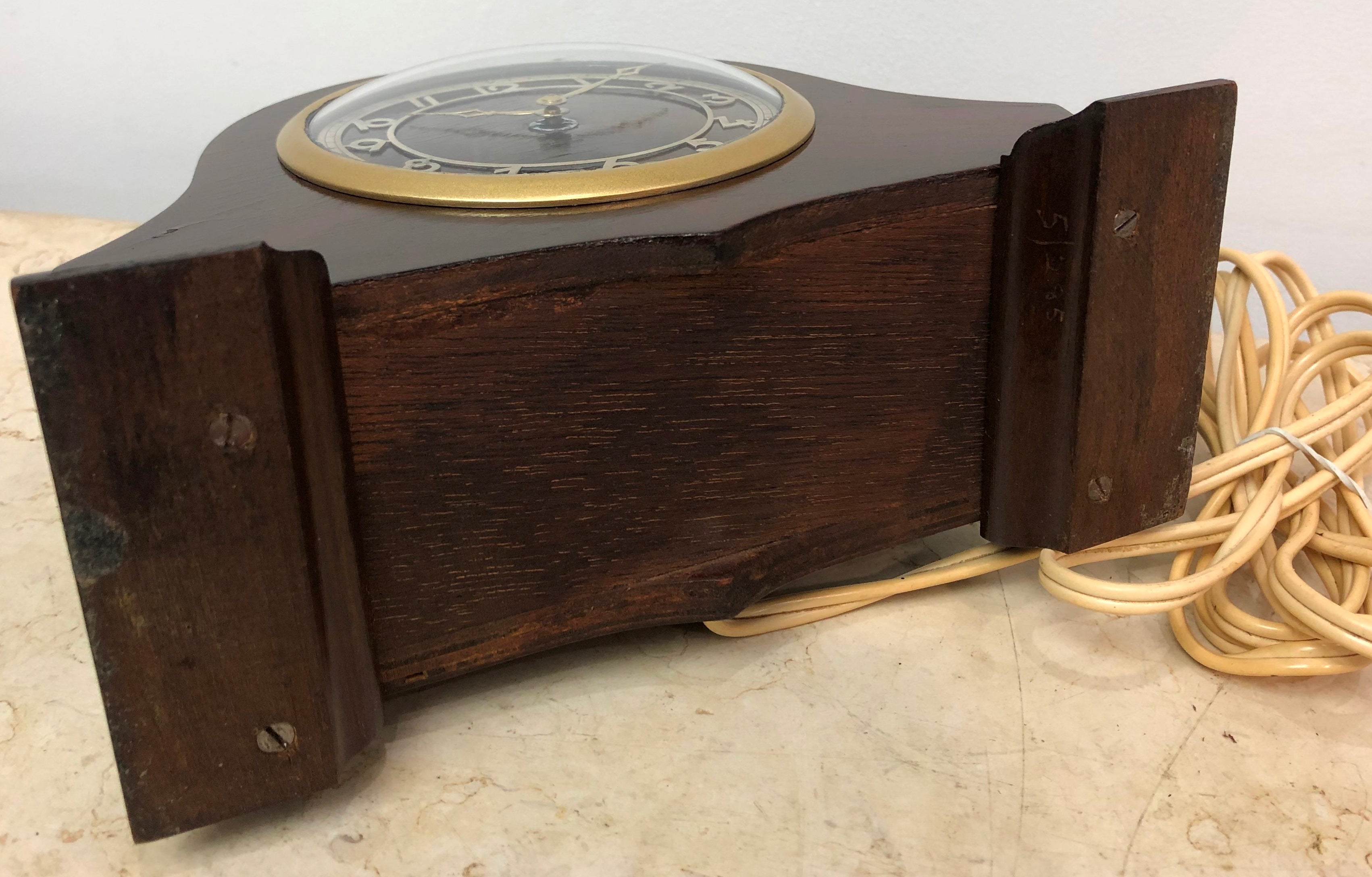 Vintage Art Deco English Electric Mantel Clock | eXibit collection