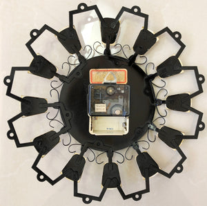 Vintage MANIX Starburst Battery Wall Clock | eXibit collection