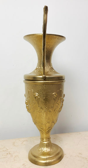 Vintage Italian Made Brass Double Handled Urn/Vase | eXibit collection