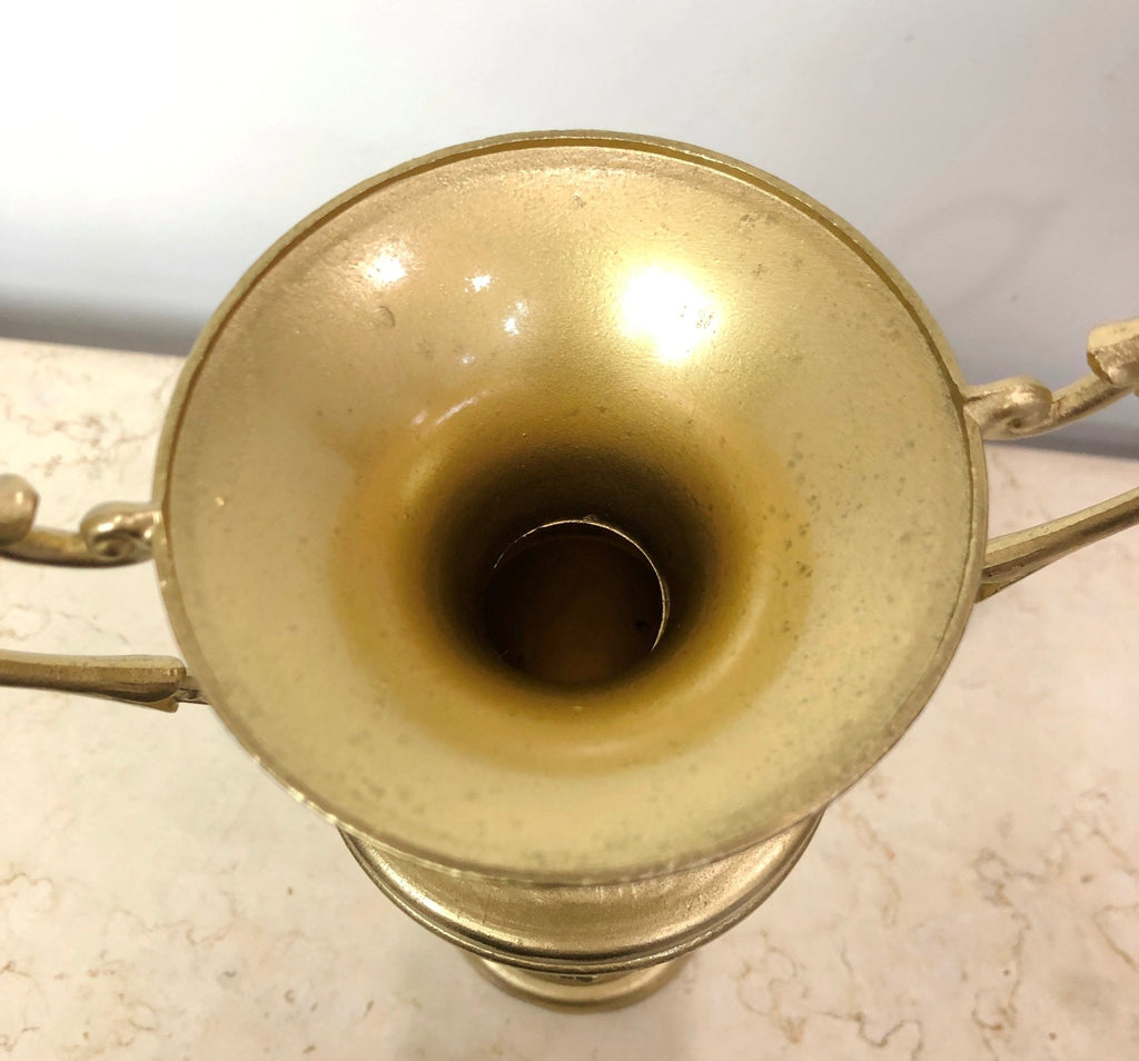 Vintage Italian-Made Brass Double-Handled Urn / Vase | Adelaide Clocks