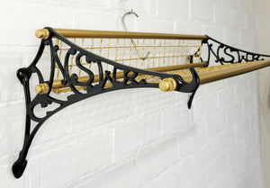 Vintage NSWR Cast Iron and Brass Railway Luggage Rack | eXibit collection