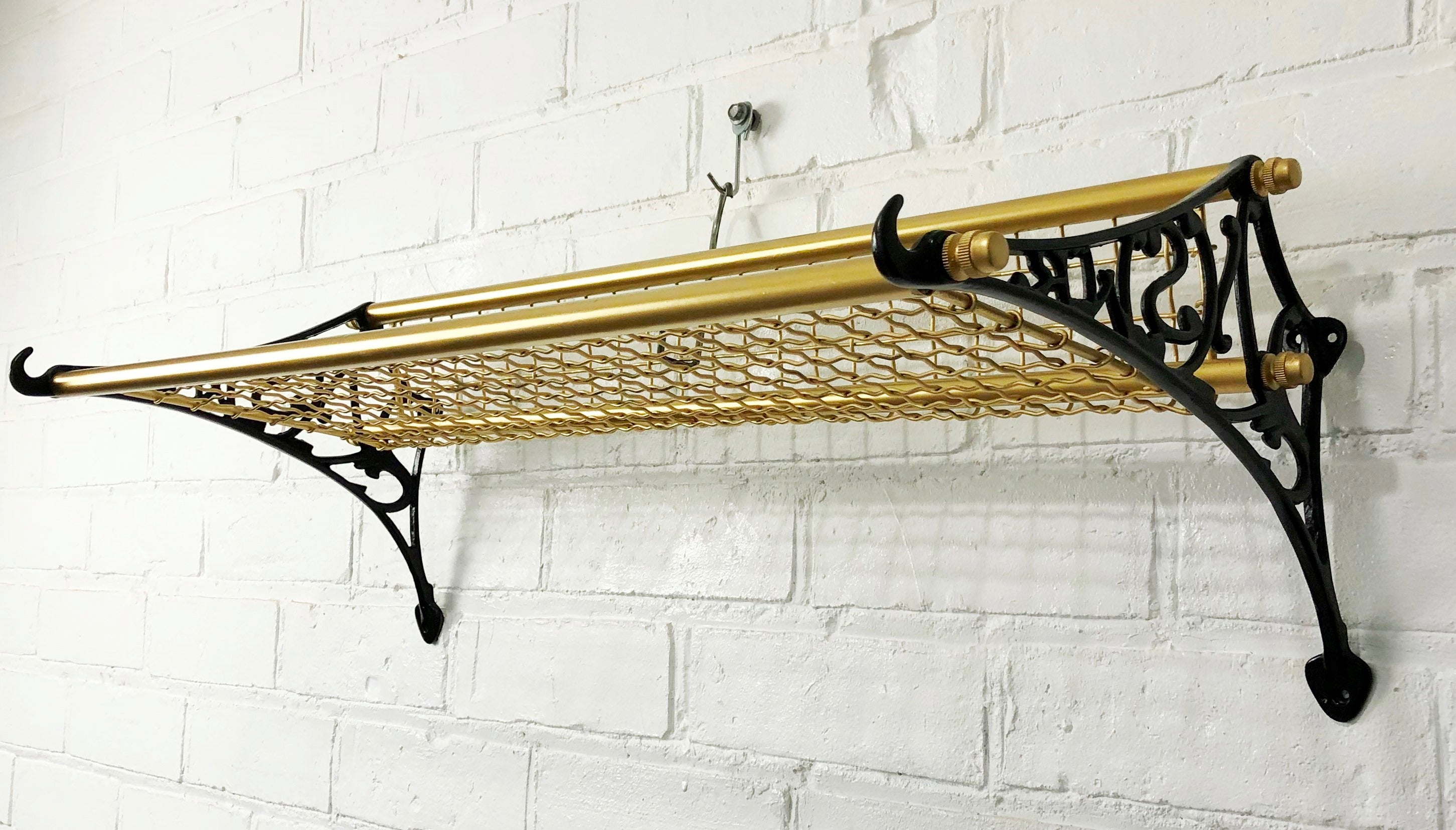 Vintage NSWR Cast Iron and Brass Railway Luggage Rack | eXibit collection