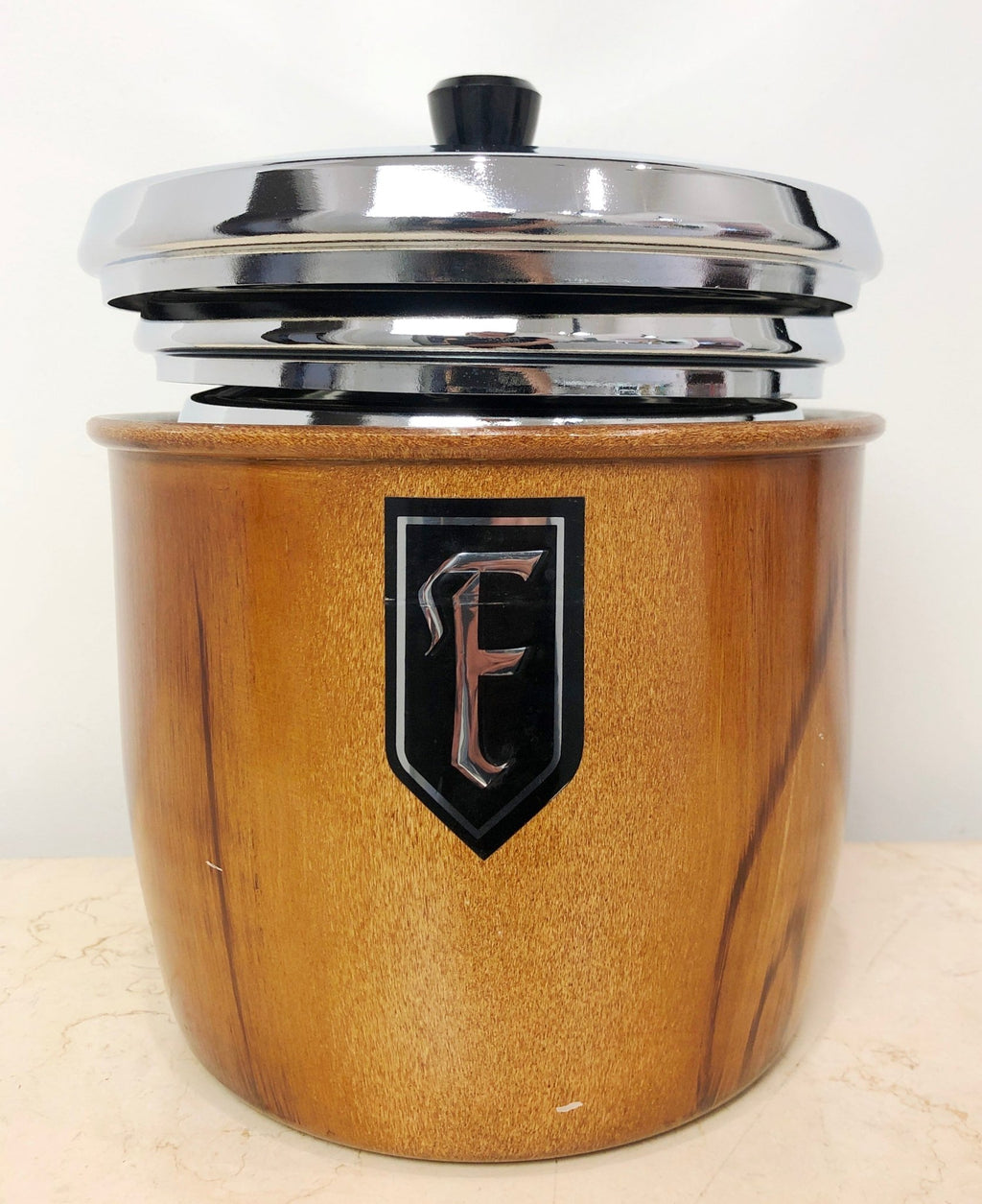 Vintage Set of 5x Retro Kitchen Stackable Canisters | Adelaide Clocks