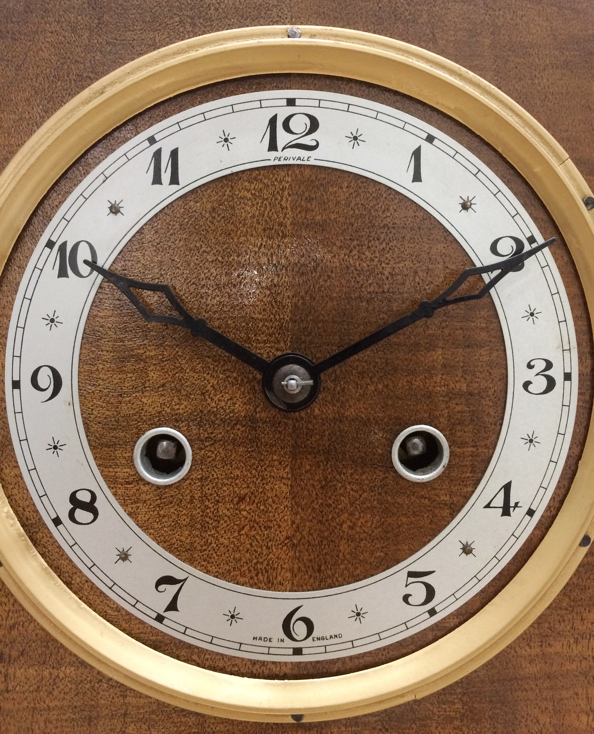 Vintage PERIVALE Chime British Mantel Clock  | eXibit collection