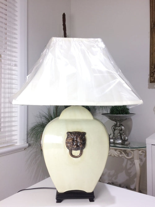 HUGE Asian Style Ceramic Table Lamp | Adelaide Clocks