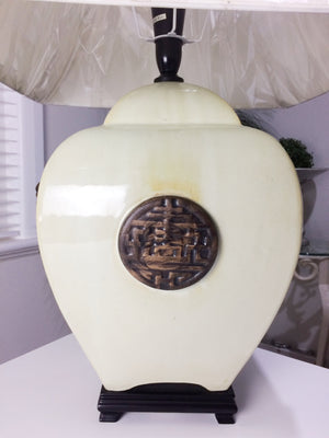 HUGE Asian Style Ceramic Table Lamp | eXibit collection