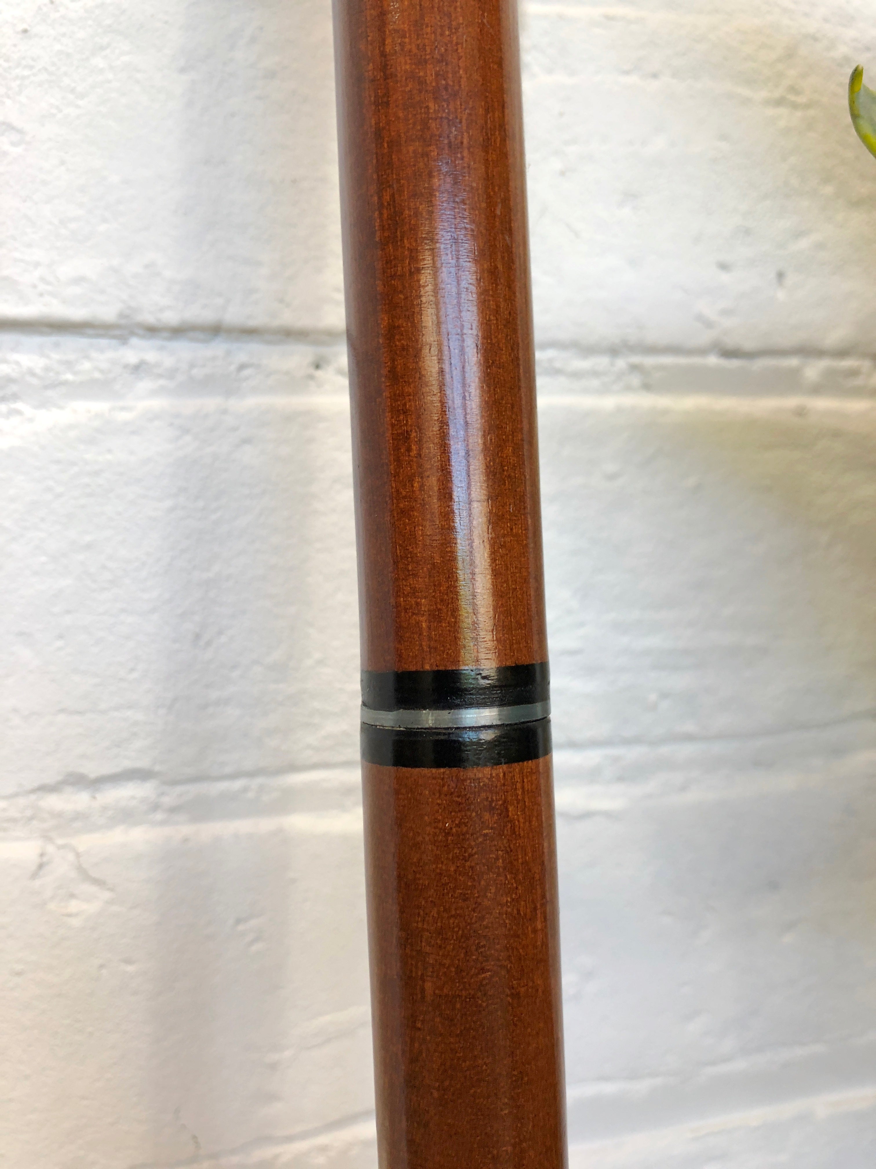 VINTAGE Wood Walking Stick Cane with BRASS Horse Head | eXibit collection