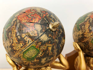 Vintage Greek God Atlas World Bookends | eXibit collection