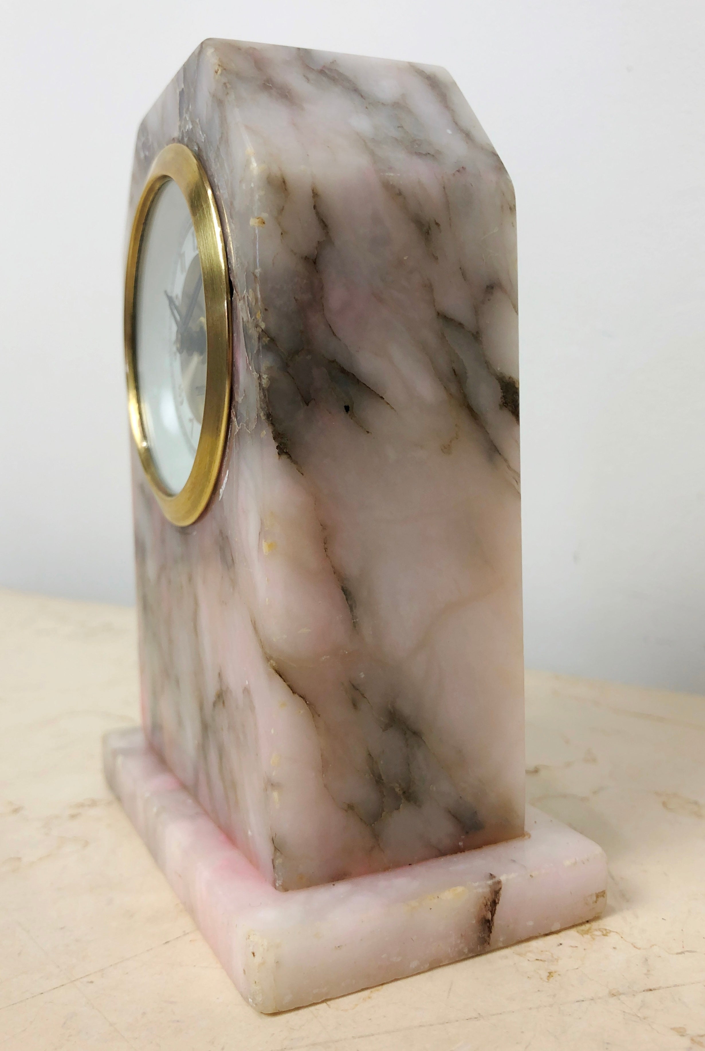 Vintage Mercedes Marble Mantel Clock | eXibit collection