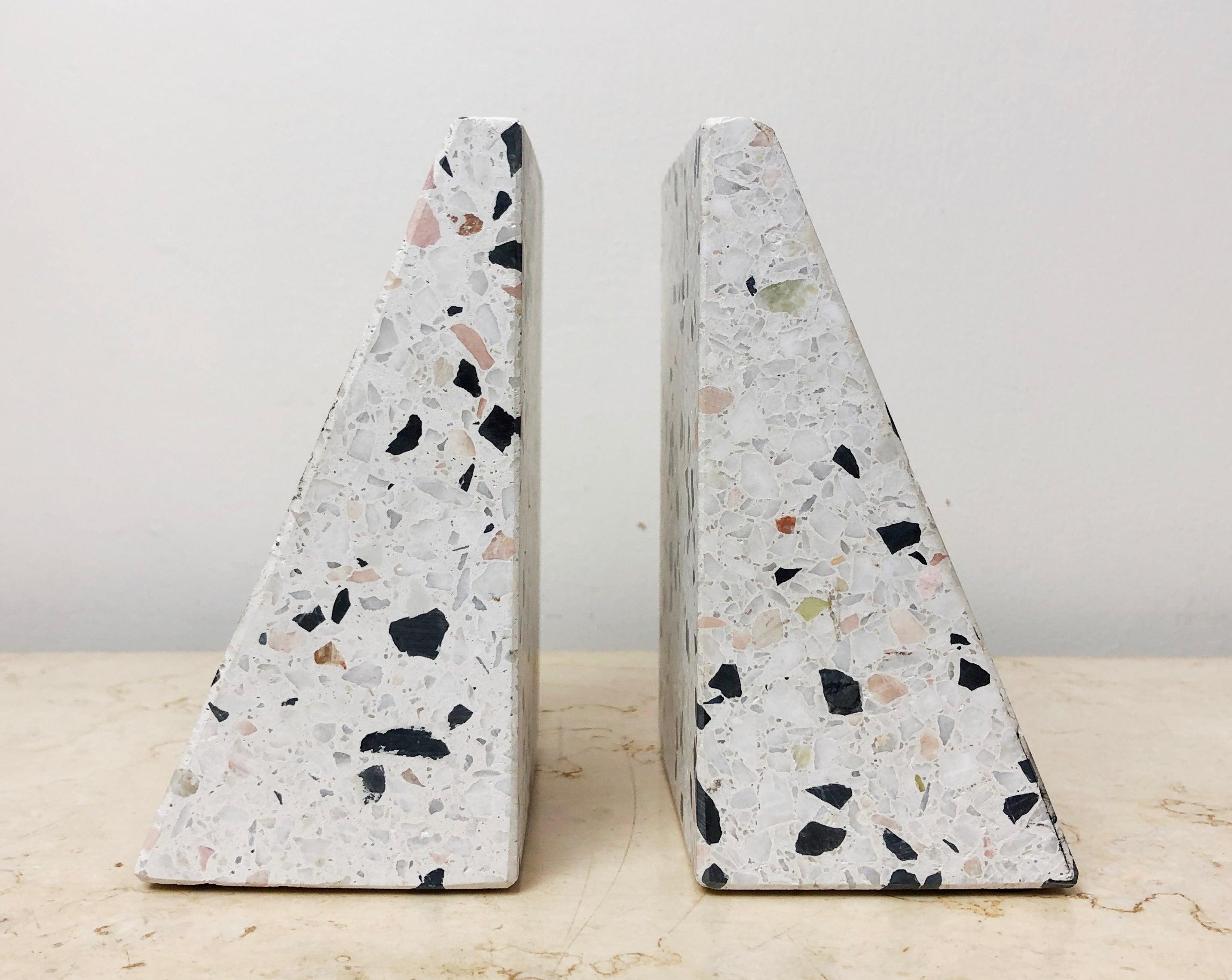 Vintage Terrazzo Solid Bookends | eXibit collection