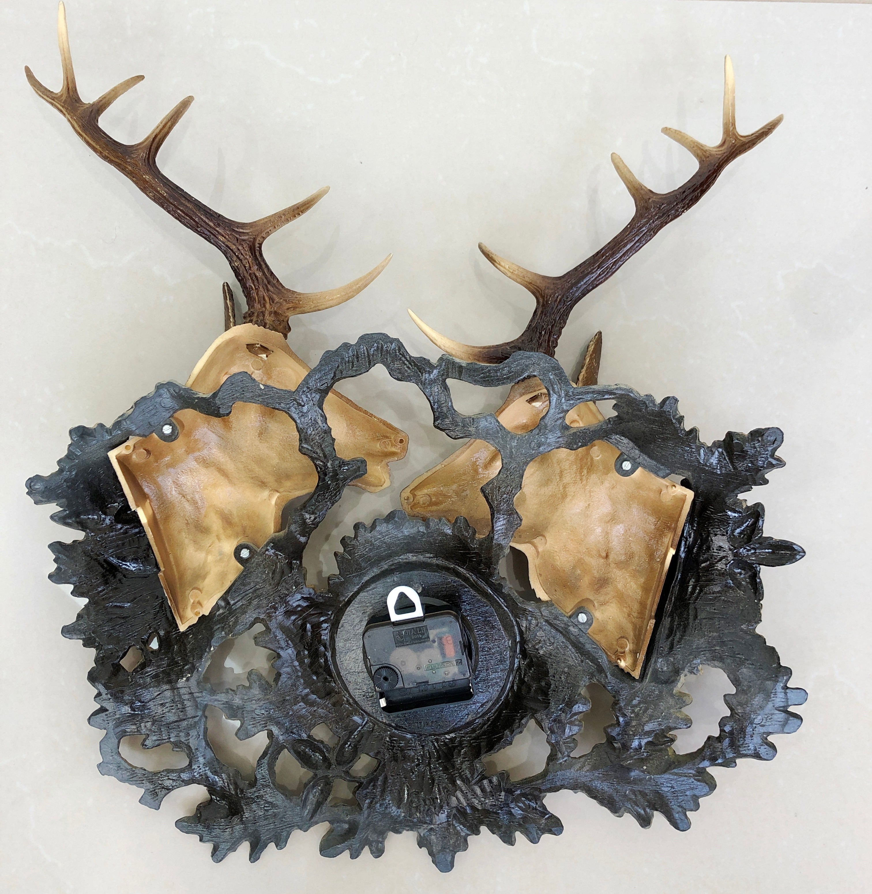 Vintage Stag Deer Battery Wall Clock | eXibit collection