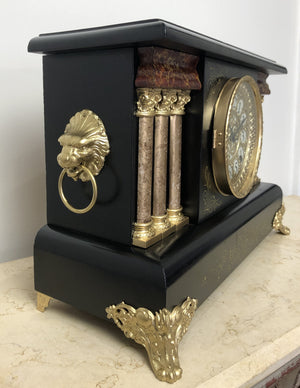 Antique Sessions USA Battery Mantel Clock | eXibit collection