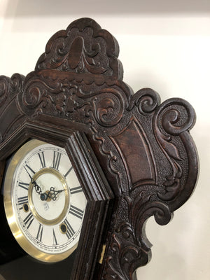 Antique Ansonia Cottage Quartz Battery Mantel Clock  | eXibit collection