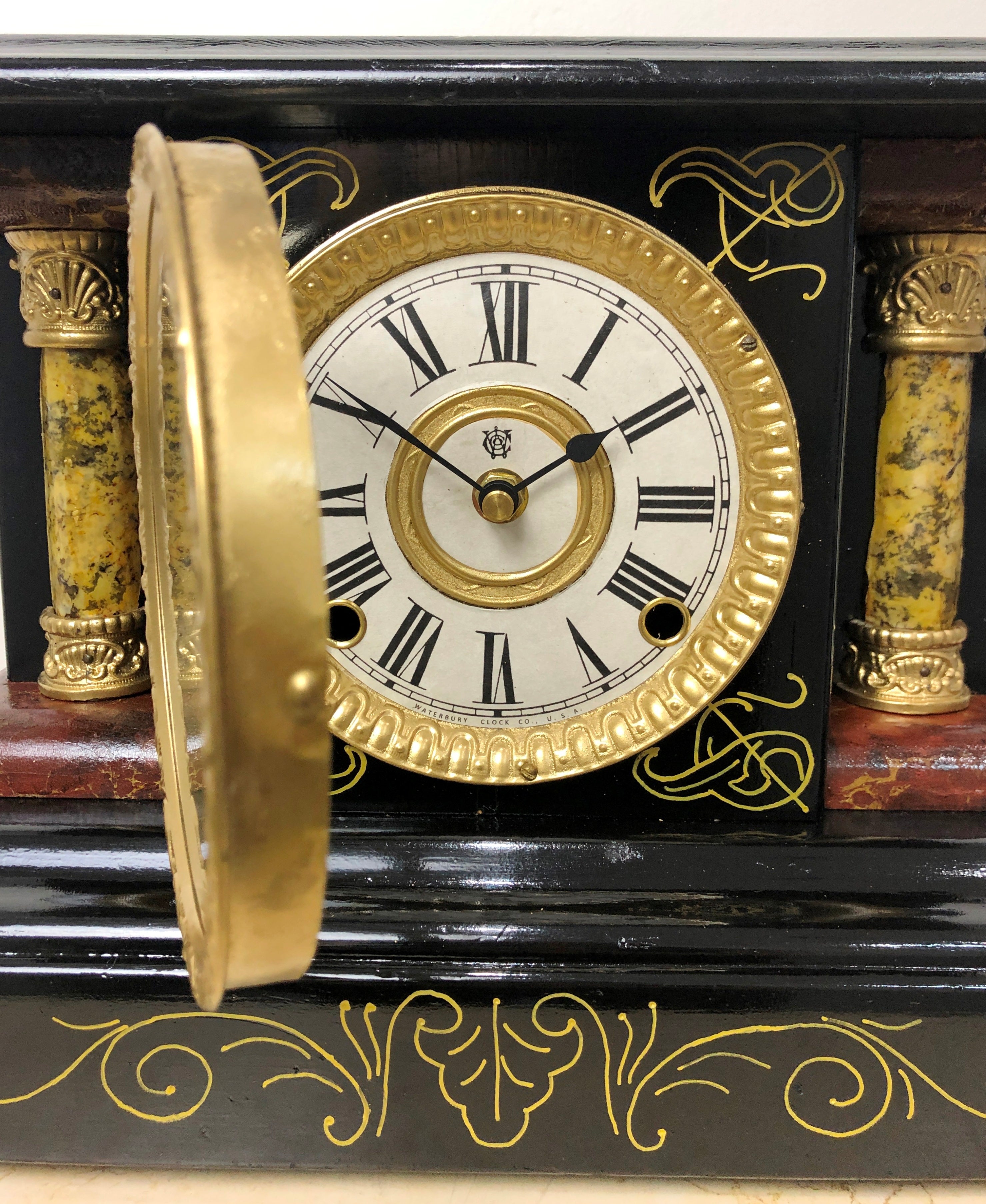 Antique Original WATERBURY Mantel Clock | eXibit collection