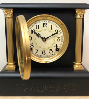 Antique Sessions USA Bell & Hammer Chime Mantel Clock | eXibit collection