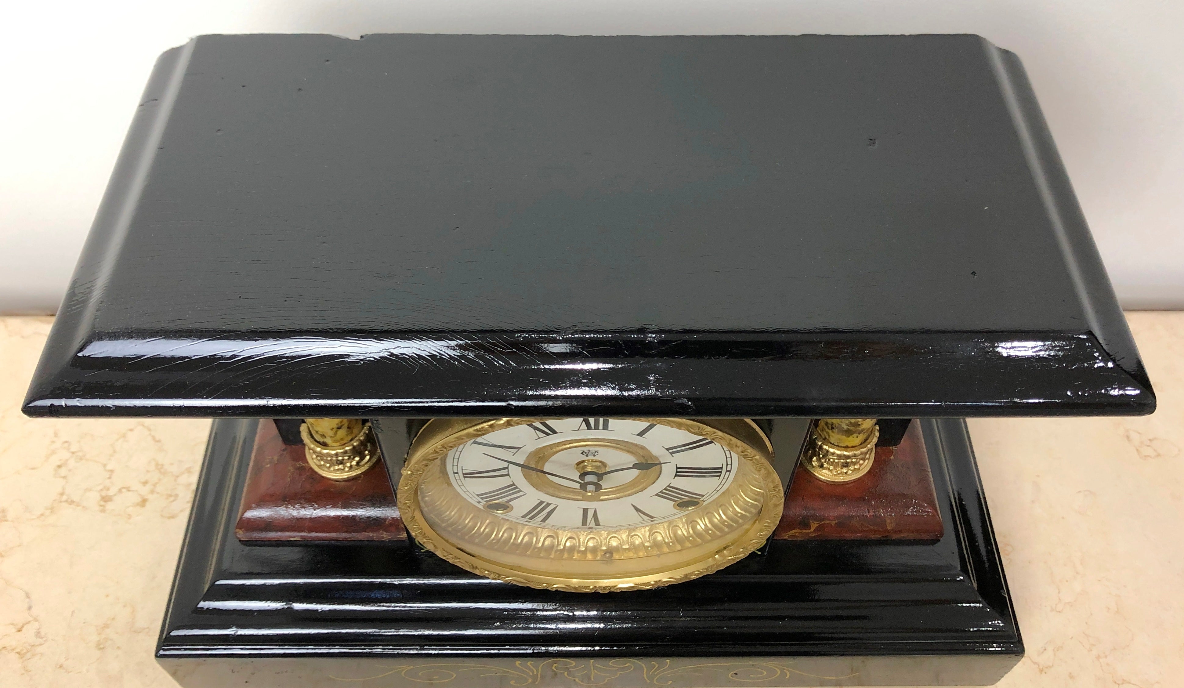 Antique Original WATERBURY Mantel Clock | eXibit collection