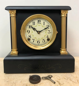 Antique Sessions USA Bell & Hammer Chime Mantel Clock | eXibit collection