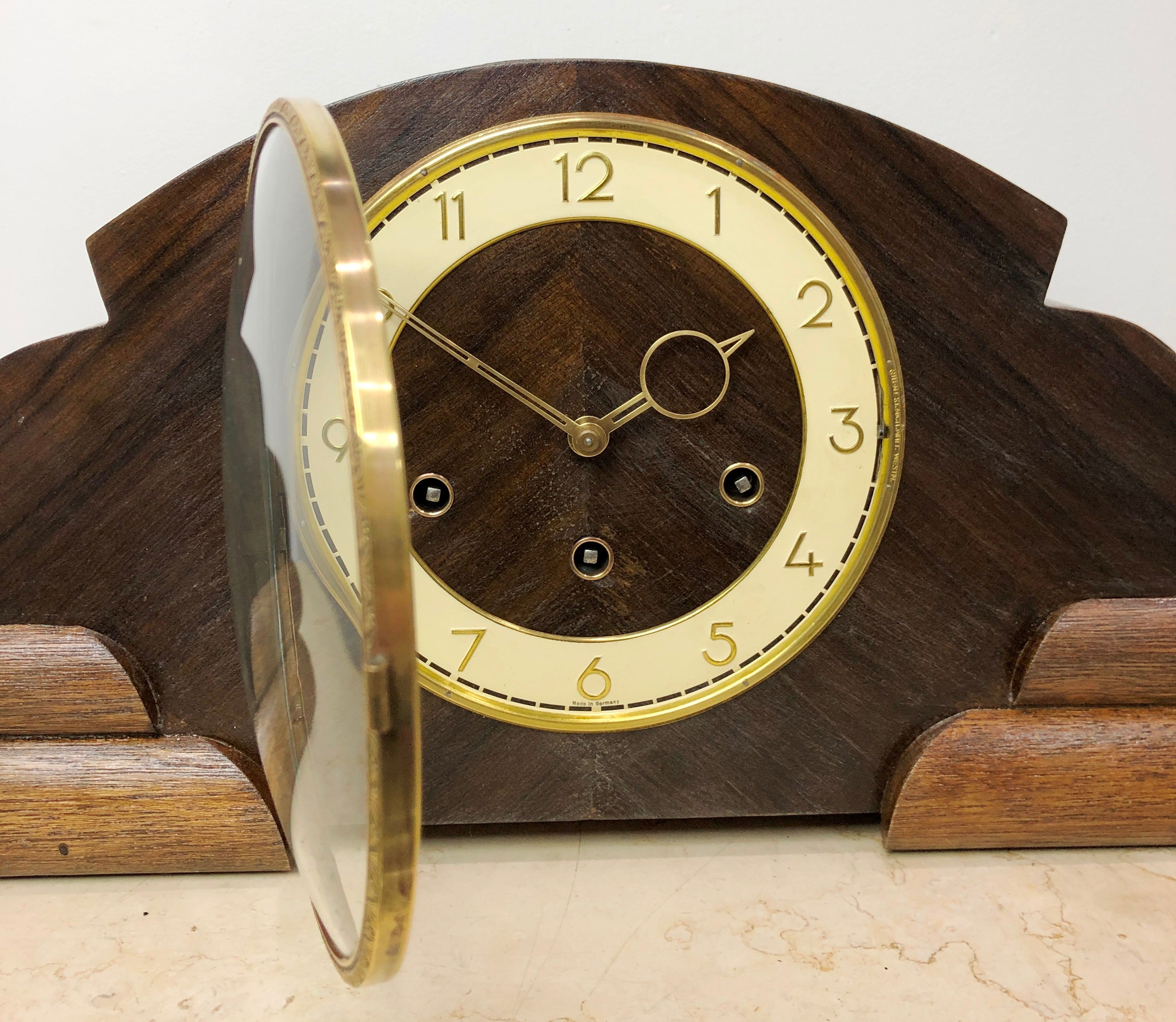 Vintage SCHATZ West, Whitt & St Mich Mantel Clock | eXibit collection