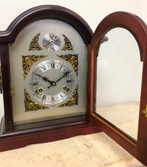 Vintage 31 Day Tempus Fugit Hammer Chime Mantel Clock | eXibit collection