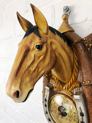 Original Plastic Kitsch HORSE Head Wall Barometer | eXibit collection