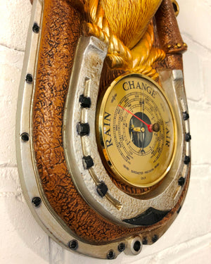 Original Plastic Kitsch HORSE Head Wall Barometer | eXibit collection